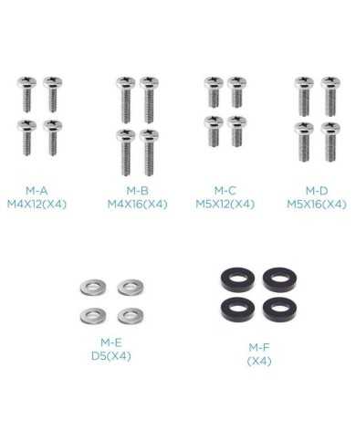 SOPORTE DE MESA TV MONITOR TOOQ REG.ALTURA GIR. INCL. 17-27 WHITE