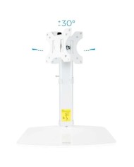 SOPORTE DE MESA TV MONITOR TOOQ REG.ALTURA GIR. INCL. 17-27 WHITE