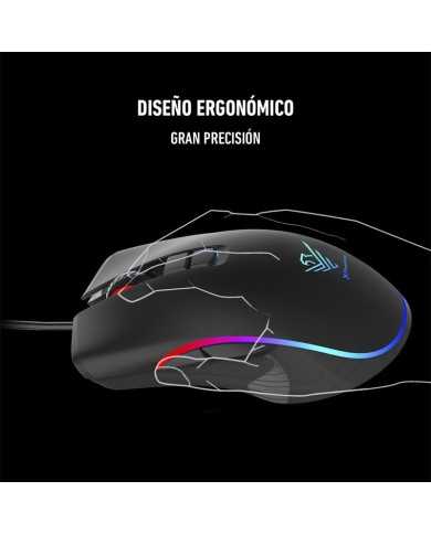 RATON PHOENIX GAMING USB RGB 7200 DPI 7 BOTONES RATON PHOENIX GAMING USB RGB 7200 DPI 7 BOTONES
