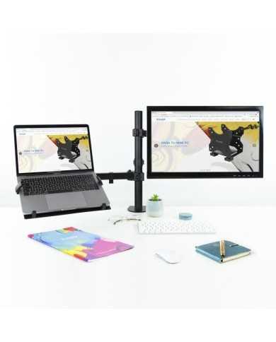 SOPORTE DE MESA MONITOR/PORTATIL TOOQ DB1200TN-B 13-32 2 BRAZOS BLACK