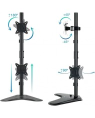 SOPORTE DE SOBREMESA MONITOR TOOQ 17-32 9KG 2 BRAZOS VERTICAL GIRA/INCLI