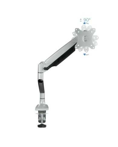 SOPORTE DE MESA TV MONITOR TOOQ GIRATORIO INCLINABLE 13-32 1 BRAZO SILVER