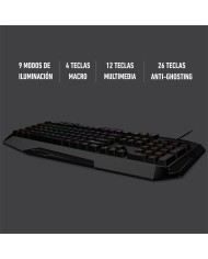 TECLADO PHOENIX GAMING USB RGB