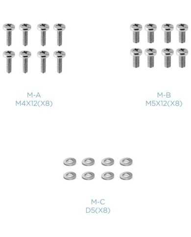 SOPORTE DE MESA TV/MONITOR TOOQ DB4132TNR-G 17-32 2 BRAZOS ASISTIDO GREY