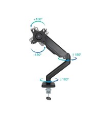 SOPORTE DE MESA TV MONITOR TOOQ ERGONOMICO ASISTIDO 17-32 BLACK