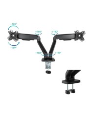 SOPORTE DE MESA TV/MONITOR TOOQ DB5132TNR-B 17-32 2 BRAZOS ASISTIDO BLACK