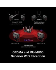 WIRELESS REPEATER TP-LINK AXE5400 WIFI 6E TRI-BAND MESH PACK 2 DECO XE75