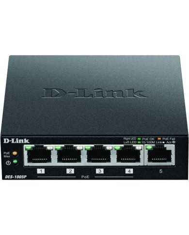 SWITCH D-LINK GIGABIT 5 PUERTOS DGS-1005P/E POE
