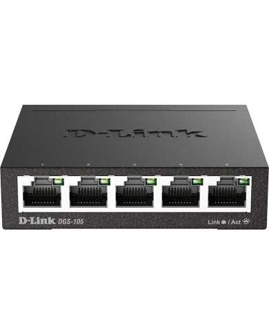 SWITCH D-LINK GIGABIT 5 PUERTOS DGS-105/E