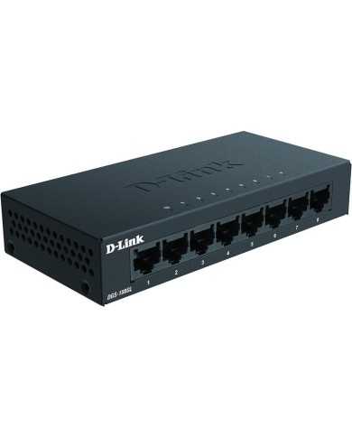 SWITCH D-LINK GIGABIT 8 PUERTOS DGS-108GL METALICO
