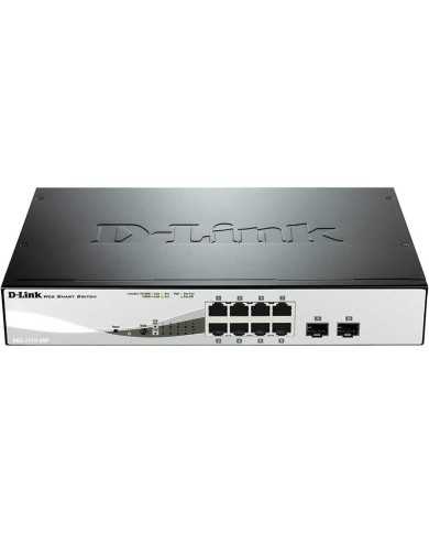 SWITCH D-LINK GIGABIT 8 PUERTOS DGS-1210-08P POE UPLINK