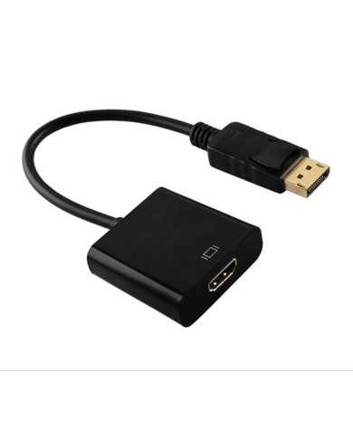 CABLE CONVERSOR ONEWAY DISPLAYPORT A HDMI DP/M-HDMI/H 15CM BLACK