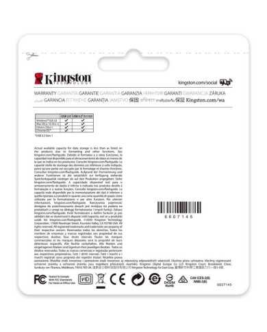 PEN DRIVE 64GB KINGSTON USB-C 3.1 BLACK