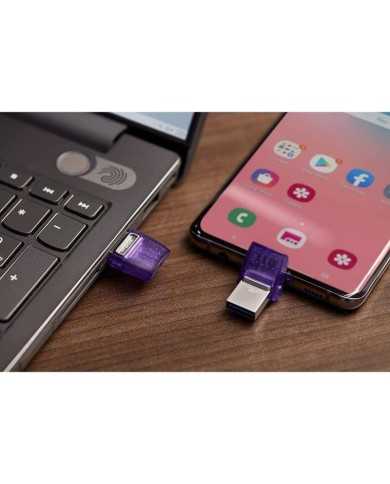PEN DRIVE 128GB KINGSTON USB-A/USB-C 3.2 PURPLE
