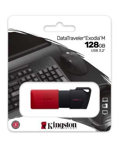 PEN DRIVE 128GB KINGSTON EXODIA USB 3.2 RED