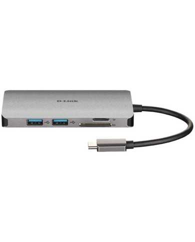 DOCK HUB USB D-LINK 8 EN 1 DUB-M810 USB-C
