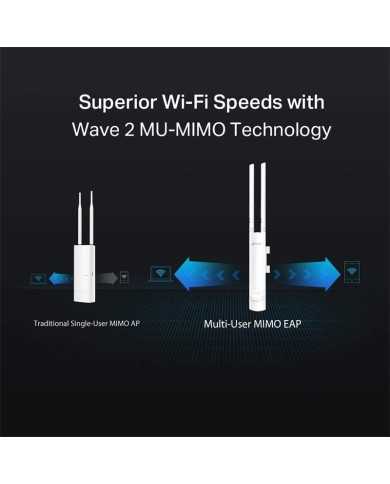 ACCESS POINT TP-LINK OMADA EAP225 AC1200 1200MBIT/S WIFI EXTERIOR POE