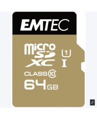 MEMORIA MICRO SD 64GB EMTEC ELITE GOLD C10 + ADAPTADOR SD