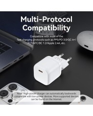 CARGADOR SMARTPHONE/TABLET VENTION FAKY0-EU USB-C 30W YELLOW