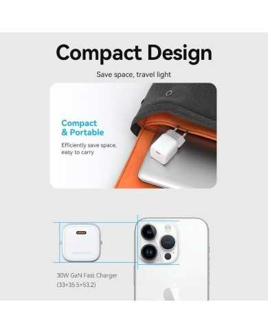 CARGADOR SMARTPHONE/TABLET VENTION FAKY0-EU USB-C 30W YELLOW