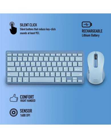 TECLADO + RATON NGS FANTASY KIT WIRELESS BLUE