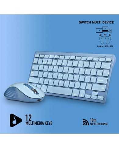 TECLADO + RATON NGS FANTASY KIT WIRELESS BLUE
