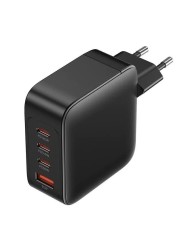 CARGADOR DE PARED VENTION GAN 3XUSB-C USB -A 140W BLACK + CABLE USB-C