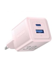 CARGADOR DE PARED VENTION GAN USB-C USB-A 30W ROSE