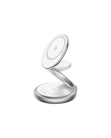 BASE CARGADOR VENTION SMARTPHONE/APPLE WATCH/AURICULARES WIRELESS SILVER