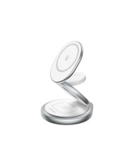 BASE CARGADOR VENTION SMARTPHONE/APPLE WATCH/AURICULARES WIRELESS SILVER