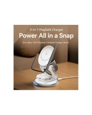 BASE CARGADOR VENTION SMARTPHONE/APPLE WATCH/AURICULARES WIRELESS SILVER