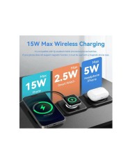 BASE CARGADOR PAD VENTION SMARTPHONE/APPLE WATCH/AURICULARES WIRELESS BLACK