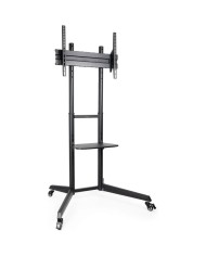 SOPORTE TV MONITOR TOOQ SUELO CON RUEDAS 37 - 70 50KG BLACK