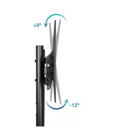 SOPORTE TV MONITOR TOOQ SUELO CON RUEDAS 37 - 70 50KG BLACK