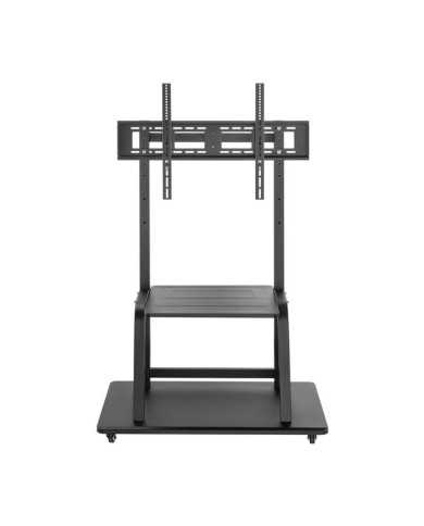 SOPORTE TV MONITOR AISENS SUELO CON RUEDAS 37-100 150KG BLACK/SILVER