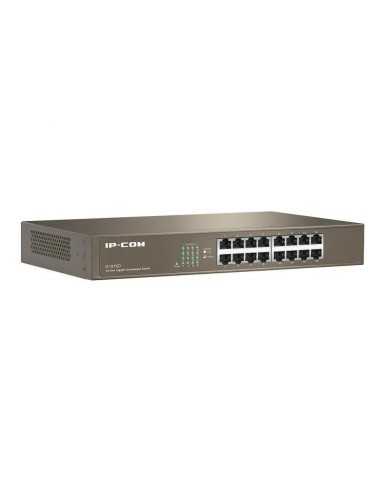 SWITCH IP-COM 16 PUERTOS GIGABIT G1016D METAL