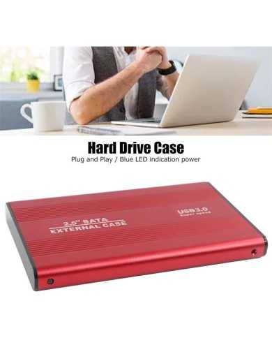 CAJA EXTERNA ONEWAY HDD 2.5 SATA USB 3.0 RED