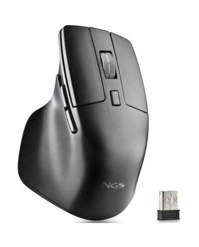 RATON NGS HIT-RB ERGONOMICO RECARGABLE BT WIRELESS MULTI BLACK