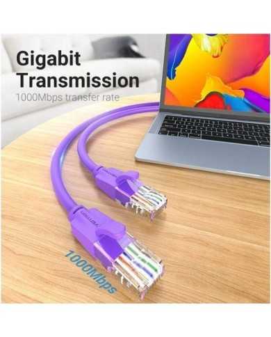 CABLE DE RED CAT.6 UTP 2M VENTION PURPLE