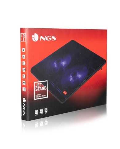 SOPORTE + VENTILADOR NOTEBOOK NGS JETSTAND BLACK