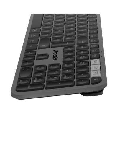 TECLADO PHOENIX K300 MULTIDISPOSITIVO WIRELESS BLACK