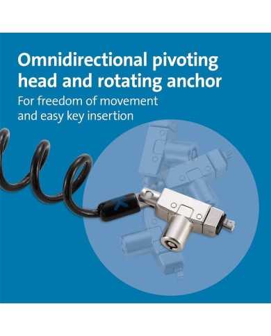 CABLE SEGURIDAD KENSINGTON PORTATIL WEDGE CON LLAVE