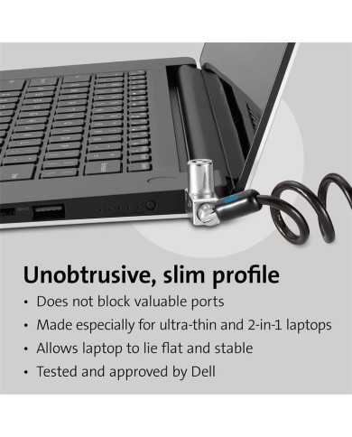 CABLE SEGURIDAD KENSINGTON PORTATIL WEDGE CON LLAVE