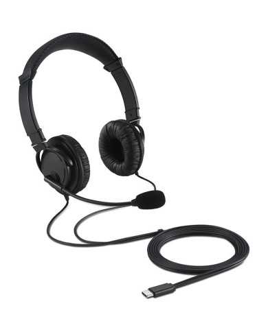 AURICULARES + MICROFONO KENSINGTON K97457WW HI-FI USB-C BLACK