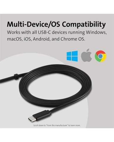 AURICULARES + MICROFONO KENSINGTON K97457WW HI-FI USB-C BLACK