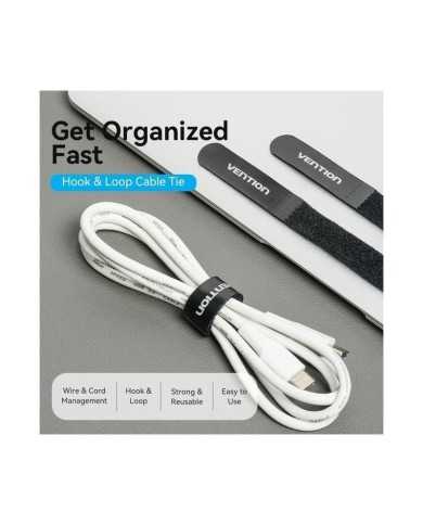 TIRAS ORGANIZADORA VENTION 12CM BLACK PACK 10UD