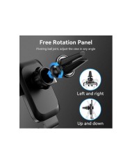 SOPORTE VENTION COCHE PARA SMARTPHONE 4.7-7.32 CLIP BLACK
