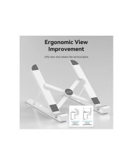 SOPORTE VENTION SOBREMESA PARA NOTEBOOK/TABLET HASTA 17.3 REG.ALTURA WHITE