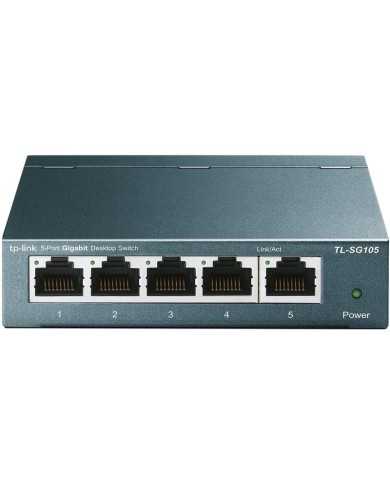 SWITCH TP-LINK TL-SG105S GIGABIT 5 PUERTOS METALICO