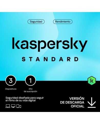 ANTIVIRUS KASPERSKY STANDARD 1YEAR 3L PC/MAC/ANDROID/IOS L.ELECTRONICA